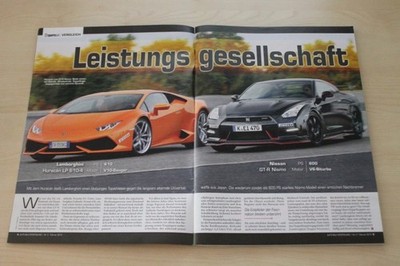 Auto Bild Sportscars 02/2015 Lamborghini Huracan LP 610-4 mit 610PS besser als..