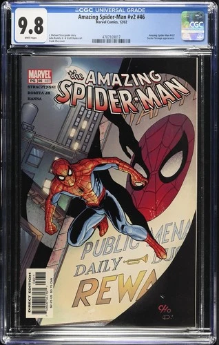 Amazing Spider-Man v2 #46 CGC 9.8 (2002) – 1st Appearance of Shathra Marvel Key