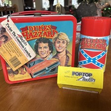 1980 Aladdin UNUSED The Dukes of Hazard Lunchbox With Thermos HAS TAGS !