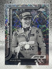 2025 Topps Chrome F1 #109 Oscar Piastri Black & White Lazer Refractor