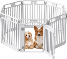 Pet Playpen with Door Dog Playpen Foldable Puppy Playpen for Puppies and Small D