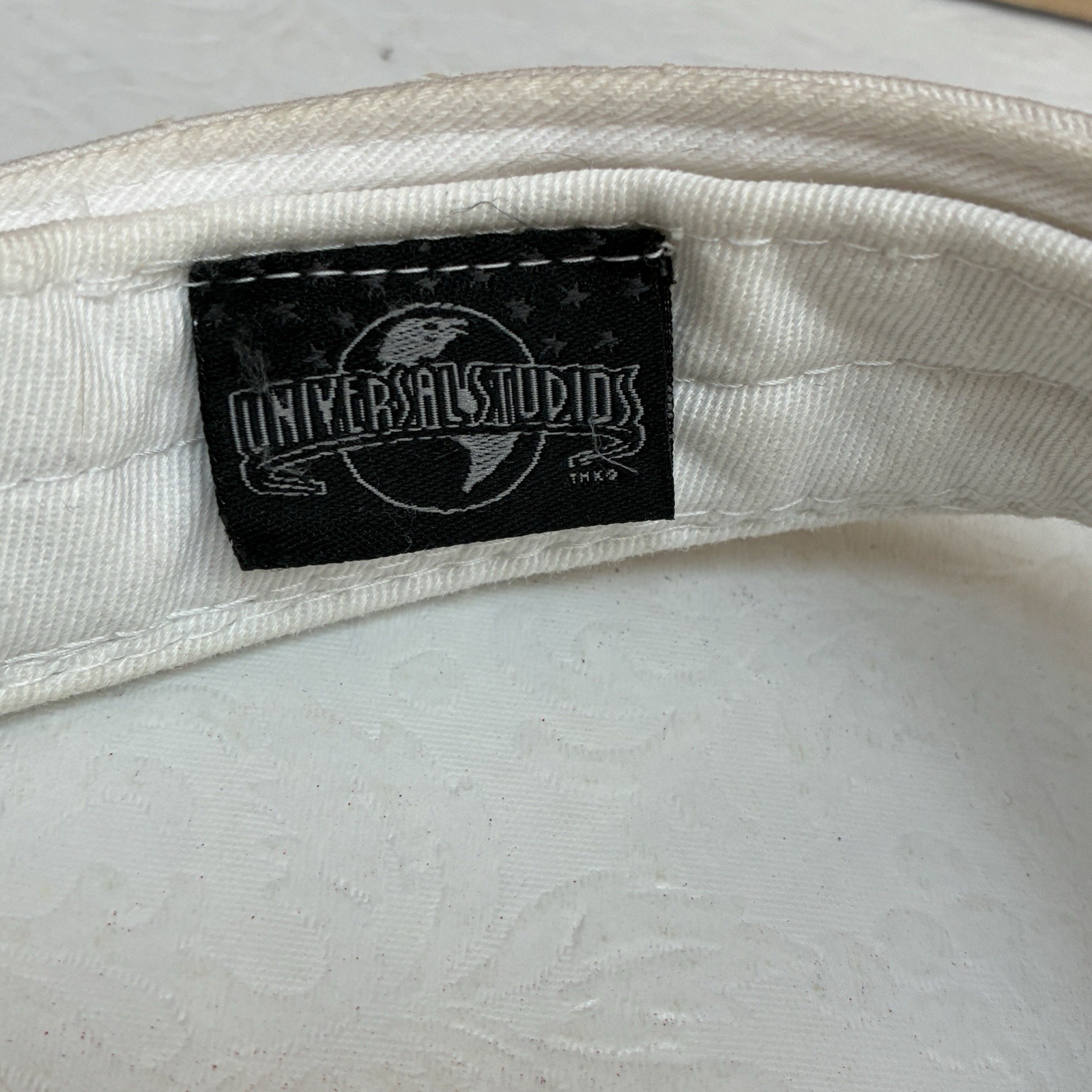 Universal Studio Visor Hat Cap Snap Back White Lo… - image 9