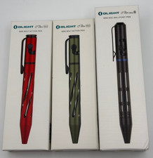 Red (Rare) & Green Olight OPen Minis, Black O...