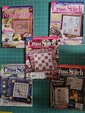 Better Homes and Gardens Cross Stitch  Needlework Magazine Lot of 5 Vintage