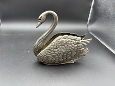 Vintage Godinger Versilberter Schwan Serviettenhalter Ringhalter 1980er