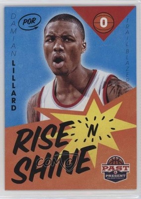 2012-13 Panini Past & Present Rise 'n Shine Damian Lillard #16 Rookie RC oh5