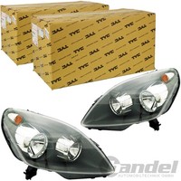 2X TYC H7/H1 Scheinwerfer Links+Rechts LWR MIT Motor FüR Opel Zafira B A05