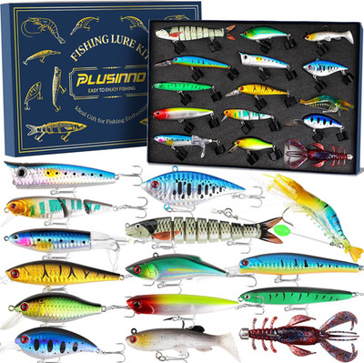 Fishing Lures - Tackle Box, Bass Fishing Lures for Freshwater and Saltwater, Tro