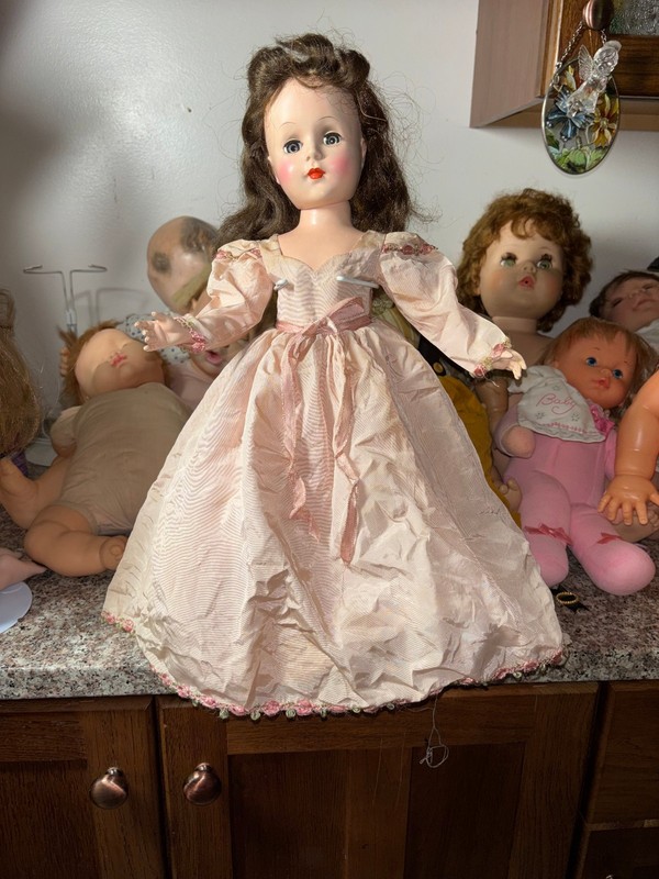 Vintage 1950's Madame Alexander Hard Plastic  17"  Doll