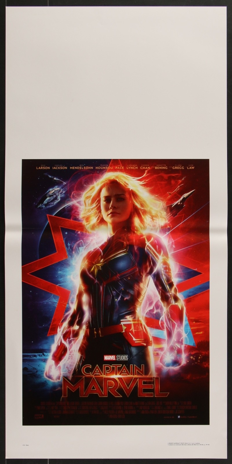 Locandina originale film Captain Marvel (2019) - Regia di Anna Boden, Ryan Fleck