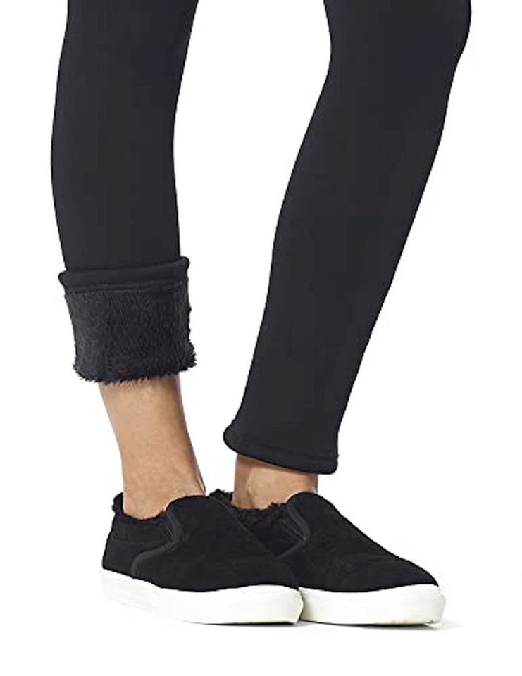 Leggings HUE para mujer sin costuras, forrados negros-peludos, talla L/XL Foto 2 de 4