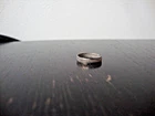 VINTAGE 1980s MINIMALIST TEXTURED EMBOSSED BAND STERLING SILVER 925 SZ 6