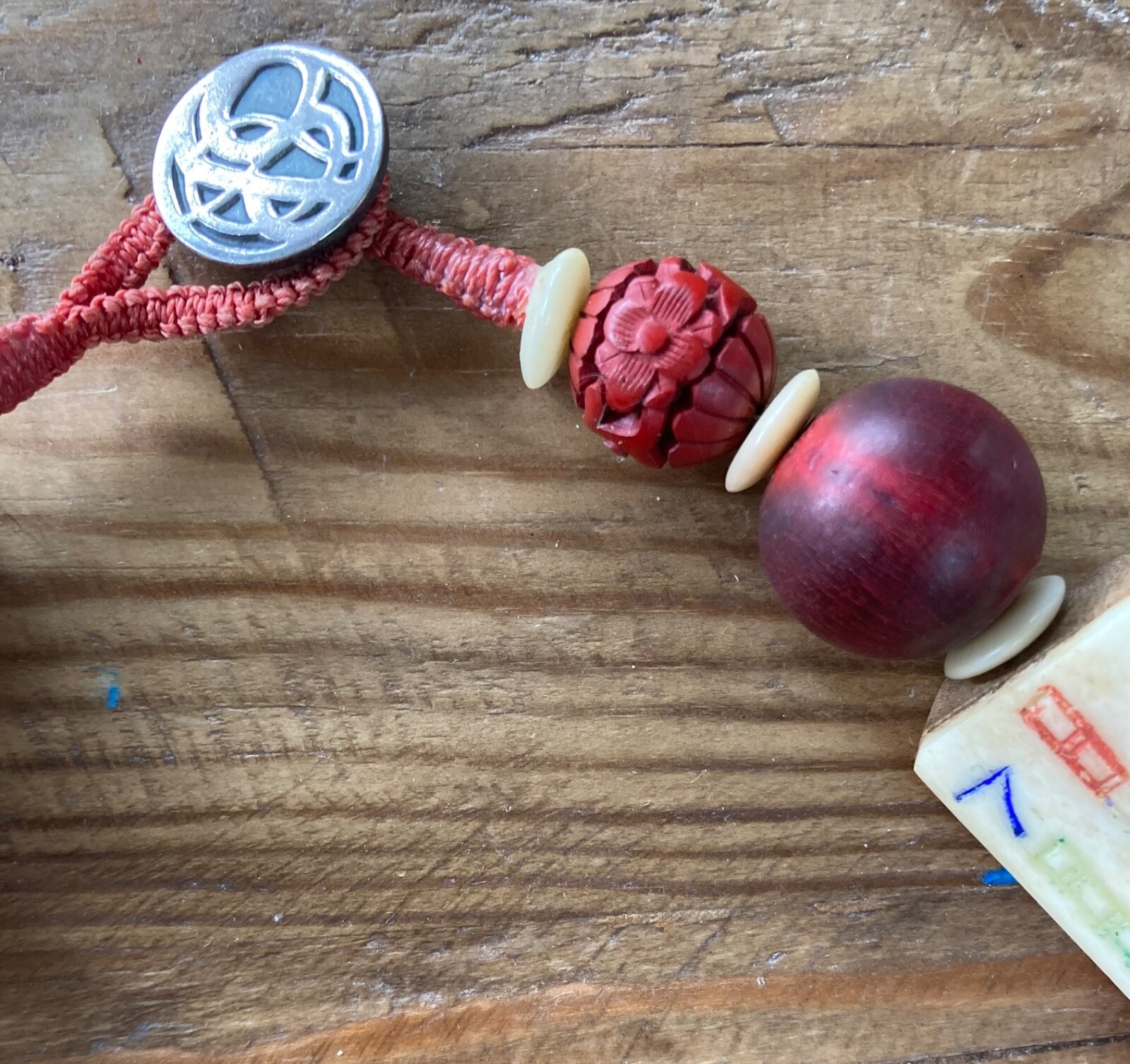 Asian Inspired Chunky Bead Statement Necklace - image 6