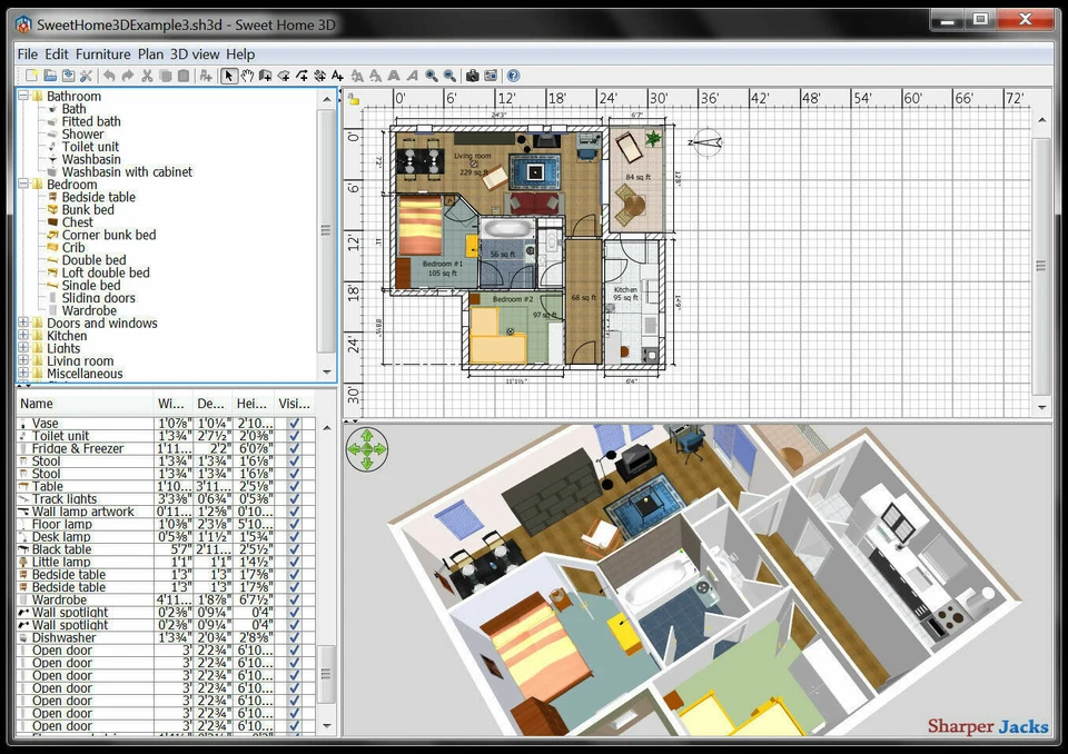 NEW & Fast Ship! Sweet Home 3D Interior Design Decorator Modeling Mac Disc - Image 3 of 4