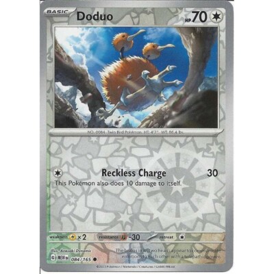 Doduo 084/165 Reverse Holo Pokemon 151 | eBay