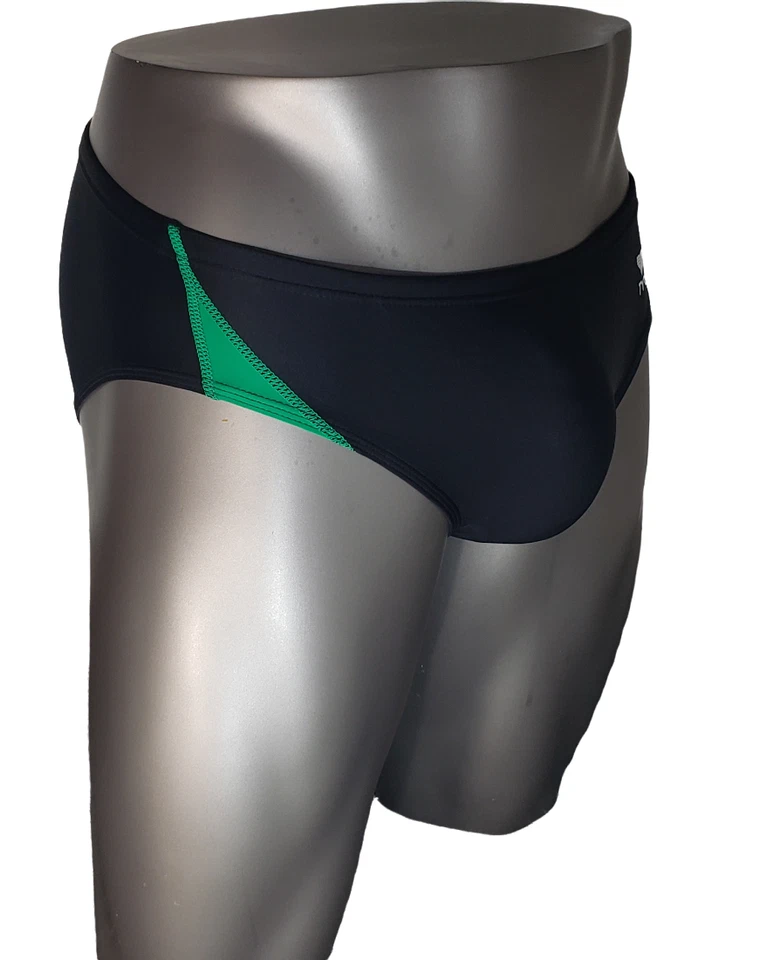 Calzoncillo de natación para hombre TYR ALLIANCE Racer - negro/verde talla 28 NYLON/LYCRA Foto 2 de 4