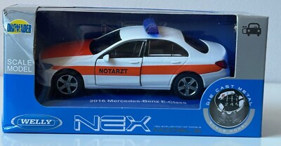 2016 Mercedes-Benz E-Klasse Notarzt Auto Modell Diecast Spielzeug Maßstab 1:34-1:39 Welly
