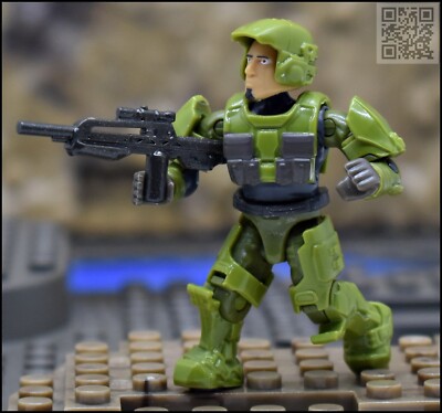 HALO MEGA CONSTRUX BLOKS UNSC UNSC GREEN MARINE MINI FIGURE UNIVERSE SERIES 1