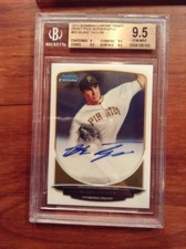 2013 Blake Taylor Bowman Chrome BGS 9.5 autographs signed auto card