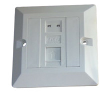 Pack of 6 UT-8701 Cat 5e RJ-45 Face Plates Incl VAT