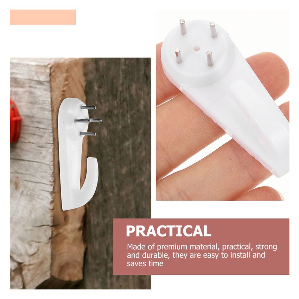50 Pcs Invisible Nail Hangers No Trace Hook Non Wall Nonmark Art