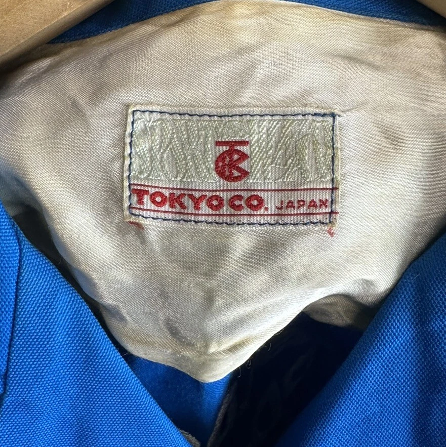 VTG 60’s USS Goldsborough Stitched Snoopy Rocket Rockabilly Bowling Shirt Size M - Image 3 of 4