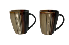 HOME TRENDS Bazaar Brown Mugs Set of 2