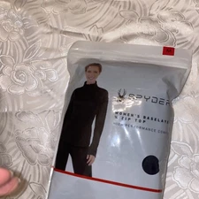 SPYDER WOMENS BASELAYER 1/4 ZIP TOP sz M HIGH PERFORMANCE COMFORT BRAND NEW