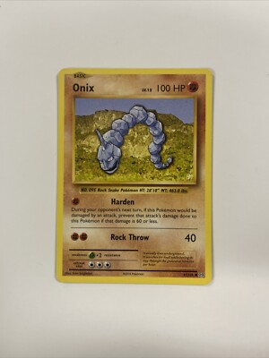 onix pokemon card 61/108 price Amazon.com: - (61/108) - XY Evolutions Fighting Rock Throw (40) Weakness Grass ×2 Resistance None None Retreat Cost Pokemon Single Card XY -