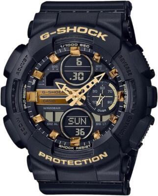 Casio GMA-S140M-1AER G-Shock Classic Damenuhr Chronograph 45 mm schwarz