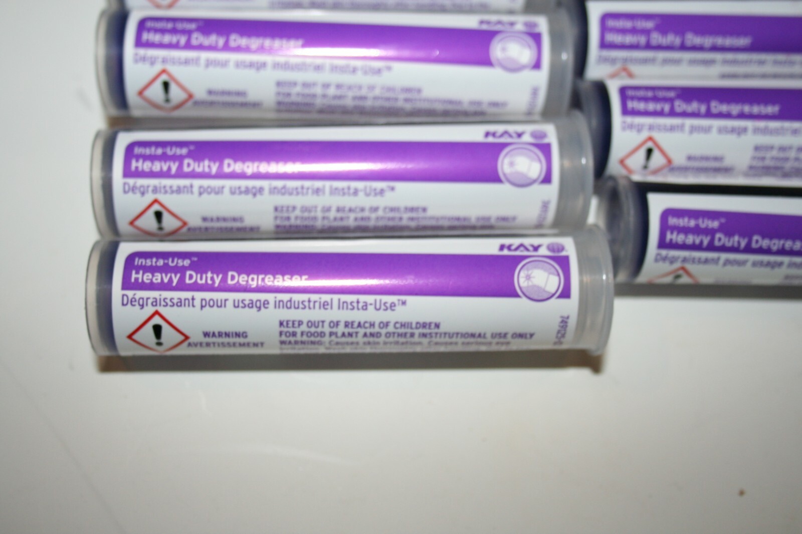 Box of 12 Kay InstaUse Heavy Duty Degreaser Cartridges 0.34 oz. ea