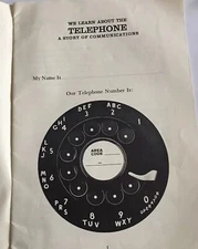 Vtg 1968 Bell System AT&T Book We Learn About The Telephone Handbook Gag Gift