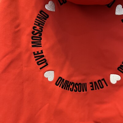 Love Moschino Waterproof Red Jacket Size 38 | eBay