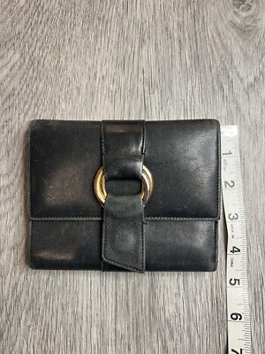 CARTIER San fold wallet Trinity Leather Authentic USED T21234