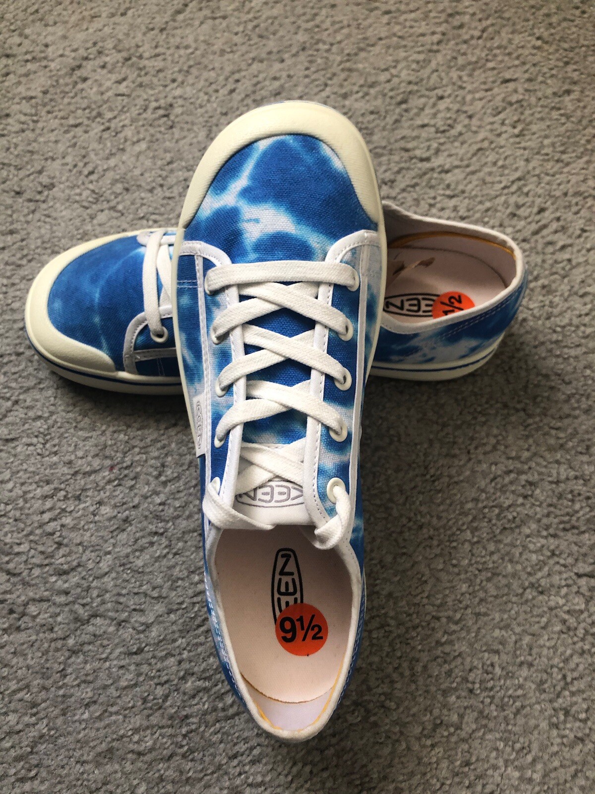 Scarpe sneakers Keen donna taglia 9 5 Elsa Lite blu bianco casual moda 1025292