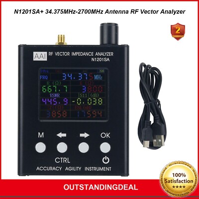 N1201SA+ RF Vector Analyzer 34.375MHz~2700MHz RF Vector Impedance Analyzer ot25