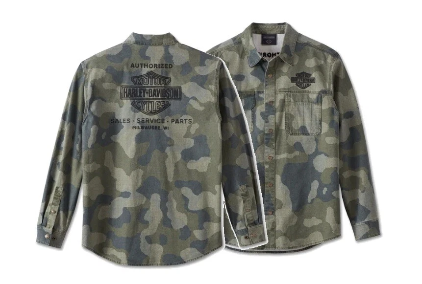 Harley-Davidson Camicia In Flanella Grigia A Maniche Corte Per Ragazzi – 100% Cotone, Logo Bar & Shield Ricamato, Taglia Big Boy - 5