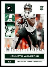 2022 Panini Chronicles Draft Picks Gold #19 Kenneth Walker III Michigan State
