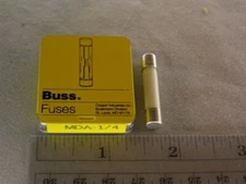 5 Cooper Bussmann MDA-1/4 .25A Time Delay Ceramic Tube Fuses 1/4" x 1-1/4"