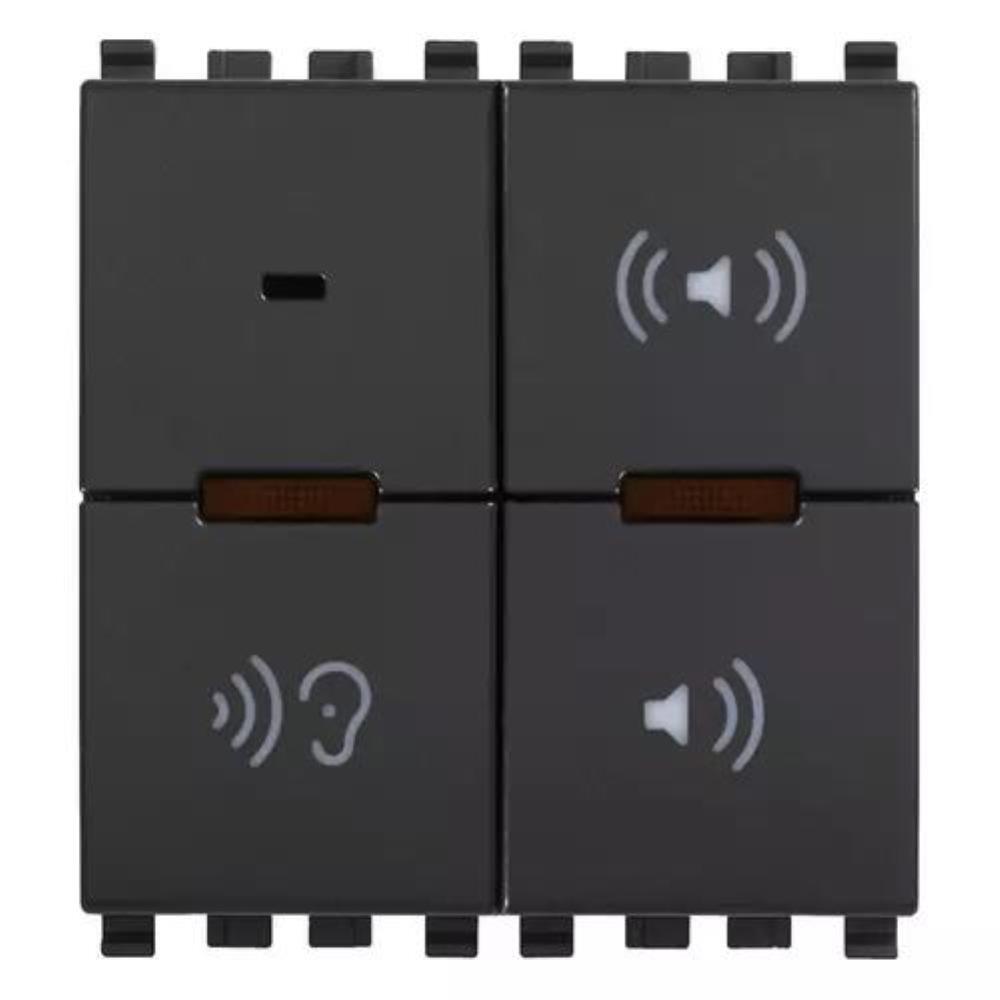 Microfono Monitoraggio Bambini Vimar Eikon 20586 Grigio - Sicuro