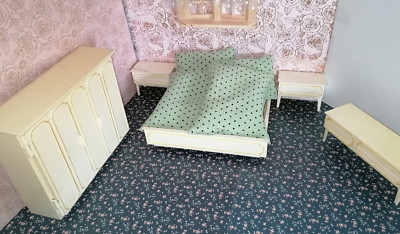 Modella Schlafzimmer für Puppenhaus-Puppenstube (Pos. 12.)