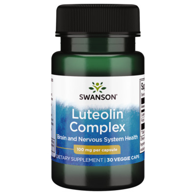 Swanson Luteolin Complex Vegetable Capsules, 100 mg, 30 Count | Molecularly S...