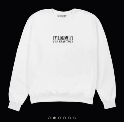 ? Eras Tour leg 2 White Crewneck With TTPD Taylor Swift Official 