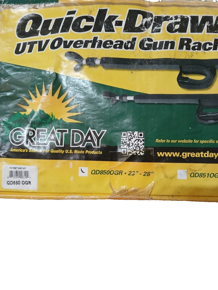 Rack de arma Great Day Quick-Draw - 23-28" QD850-OGR novo em folha - Imagem 3 de 3