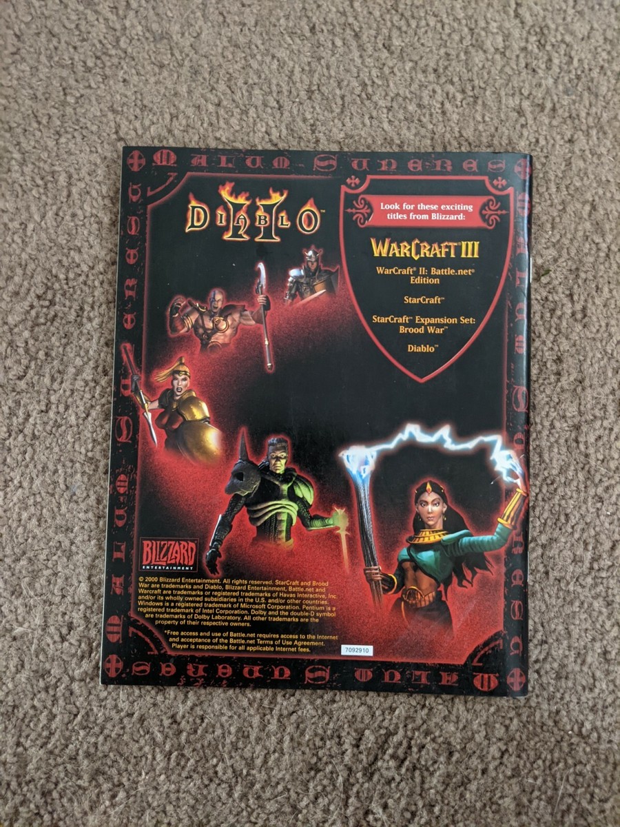 Jeu Diablo (Blizzard Originals) - Version PC FR - Avec Notice - État Correct (boîte Usée)