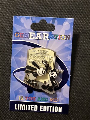 DISNEY WDW GENEARATION D 2015 OSWALD AND ORTENSIA PIN ON CARD LE 500
