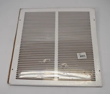 Hart & Cooley 650 14 14 W Square Vent Cover For Fan 043131 White 16" x 16"