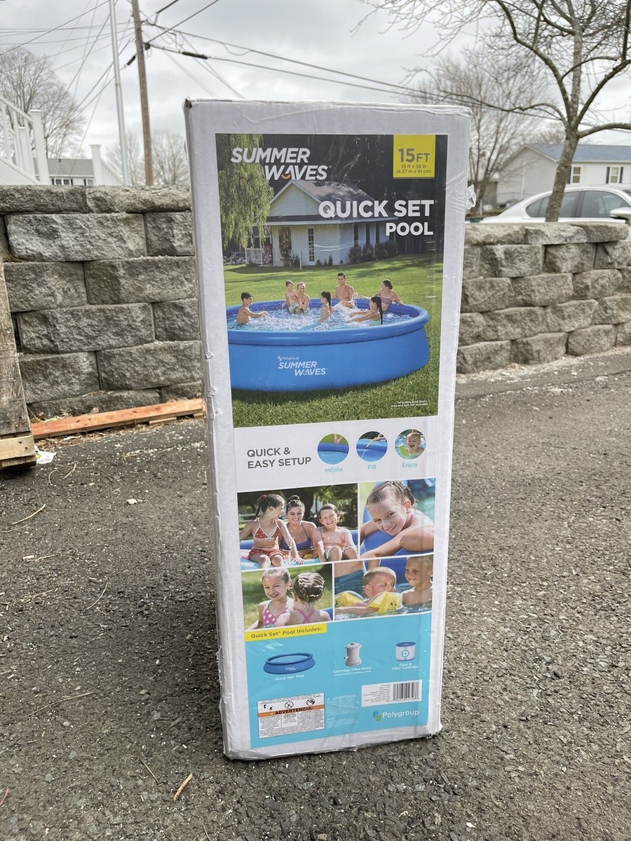 summer waves easy set pool 15 x 36