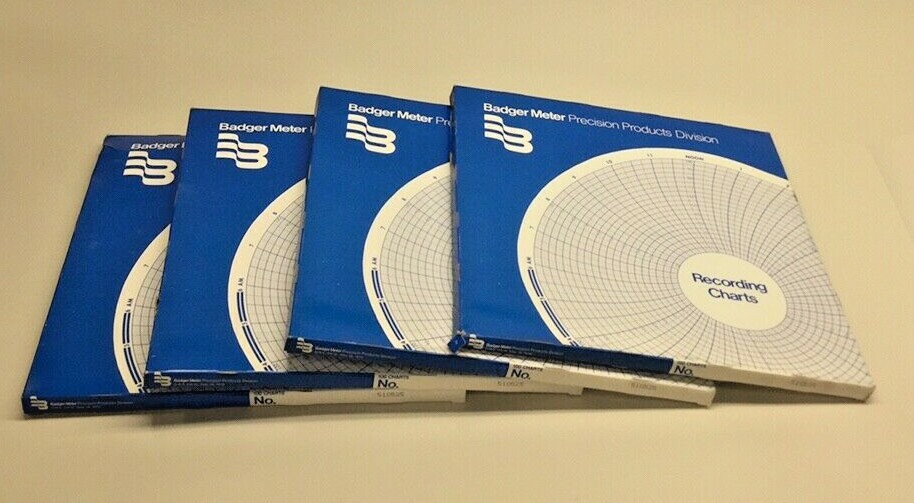 Badger Meter 510525 Recording Charts (Pack of 4) | eBay