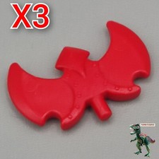 X3 Playmobil Rote Feder f&uuml;r Mittelalterhelm-Kamm-Adler-rote Fl&uuml;gel-Ritter